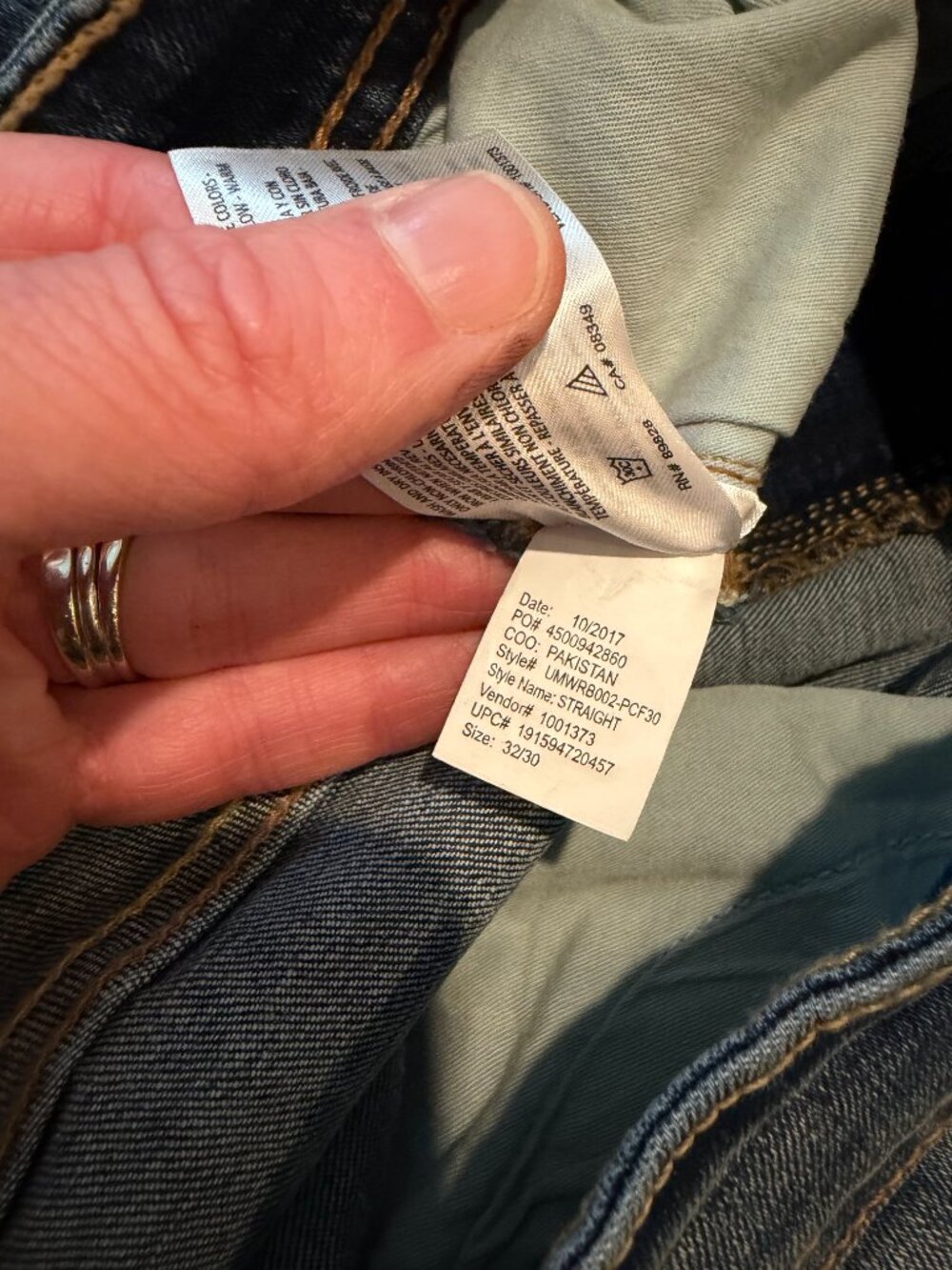 William Rast Men's Straight Leg Blue Jeans Size 32x30 - Picture 8 of 8